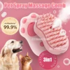 Cat Dog Steamy Brush Steam Brush Electric Sprayer for Massage Pet Grooming Tool Shedding 3 in 1 Electric Sprays Massage Combs 1