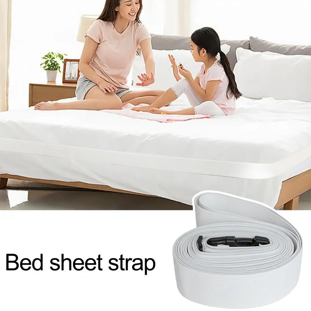 

Bed Sheet Strap Versatile Sheet Wardrobe Organizer Strap Securely Fix Easy to Use High Elastic Shrinkable Bed Sheet Fixing Strap