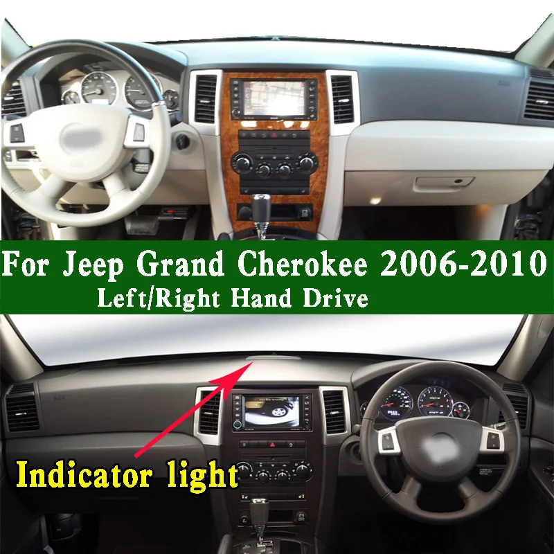 Dash Cover Mat For 1999-2003 Jeep Grand Cherokee - Custom Color Dashboard Pad Protector
