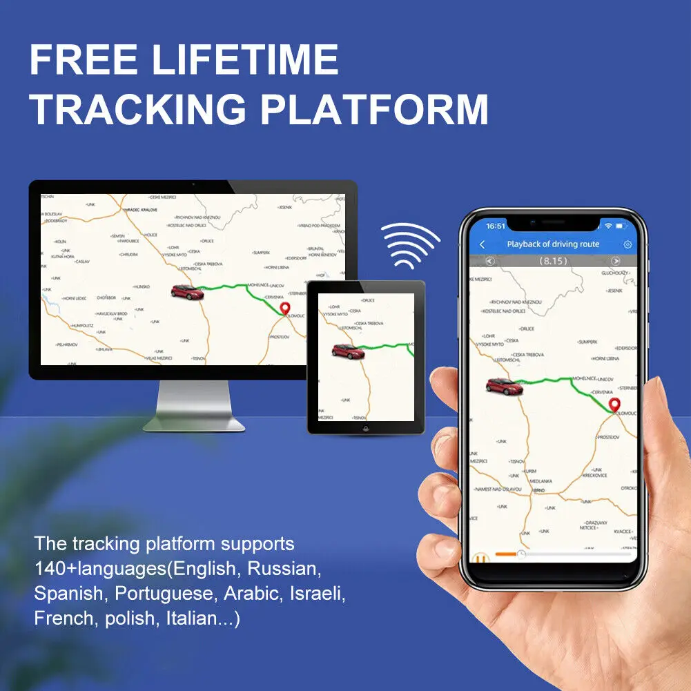 Car Chager gps Tracker Dual USB Car Cigarette Lighter GPS Tracker ST-909 Phone Charger with Free Online Tracking APP