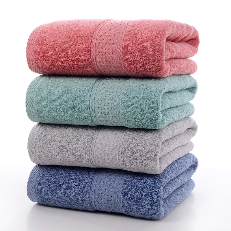 Pure cotton thickened household couple towel Not falling off soft absorbent adult large bath towel Daily face wash handkerchief 6