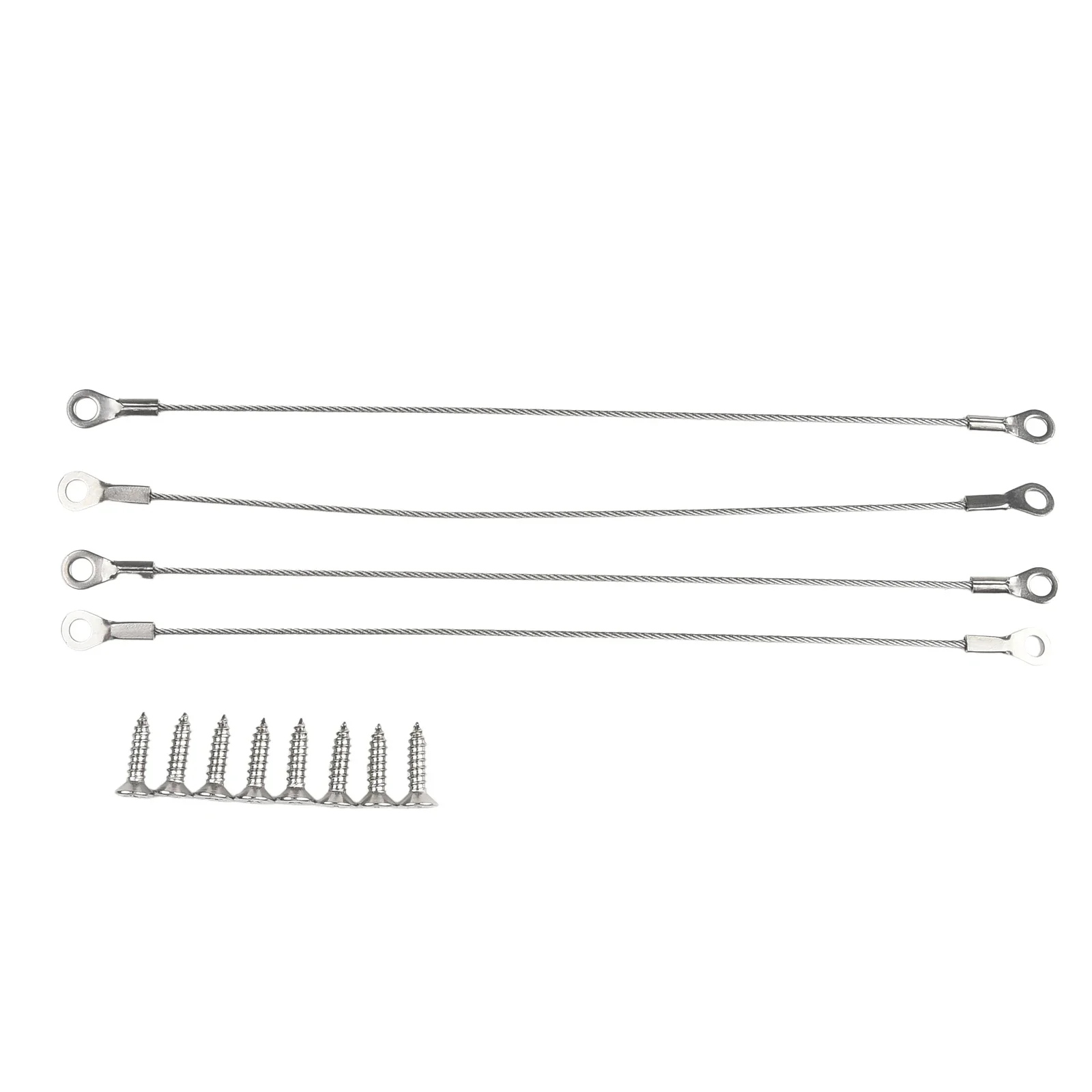 Stainless Steel Door Cabinet Restraint 4pcs Braided Cable Hinge Limiter Swing Opening Angle Flexible Braided Limiter