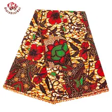

Bintarealwax Soft African Print Fabric 2022 High Quality Polyester Material 6 Yards 3Yards Fabrics for Sewing Women Dress FP6446