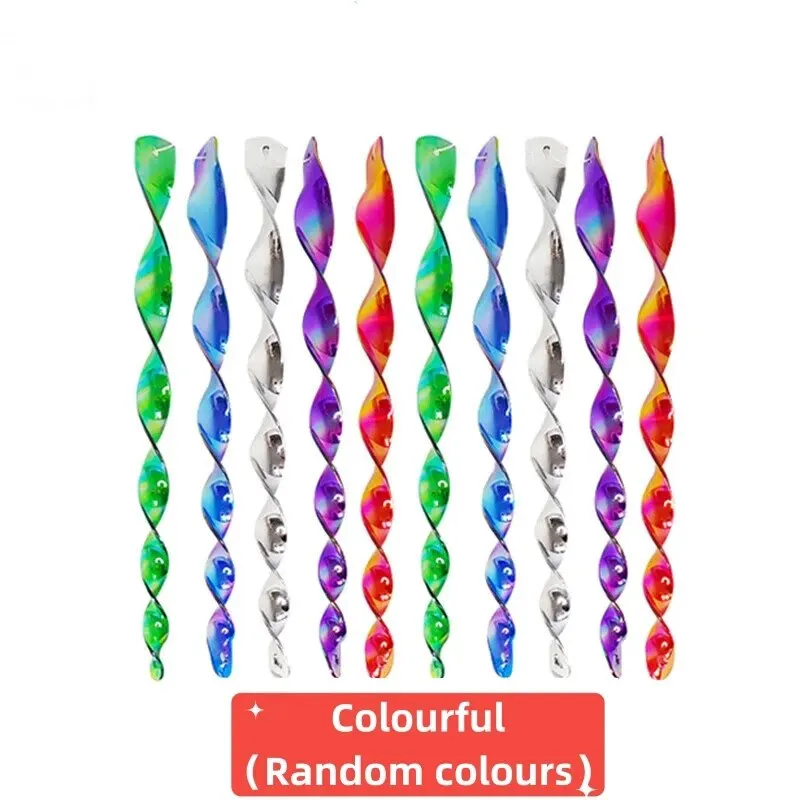 Bird Wind Twisting Scare Rods Reflective Ornamental Spiral Device Set of 10 Keep Birds Away bird repellent tape