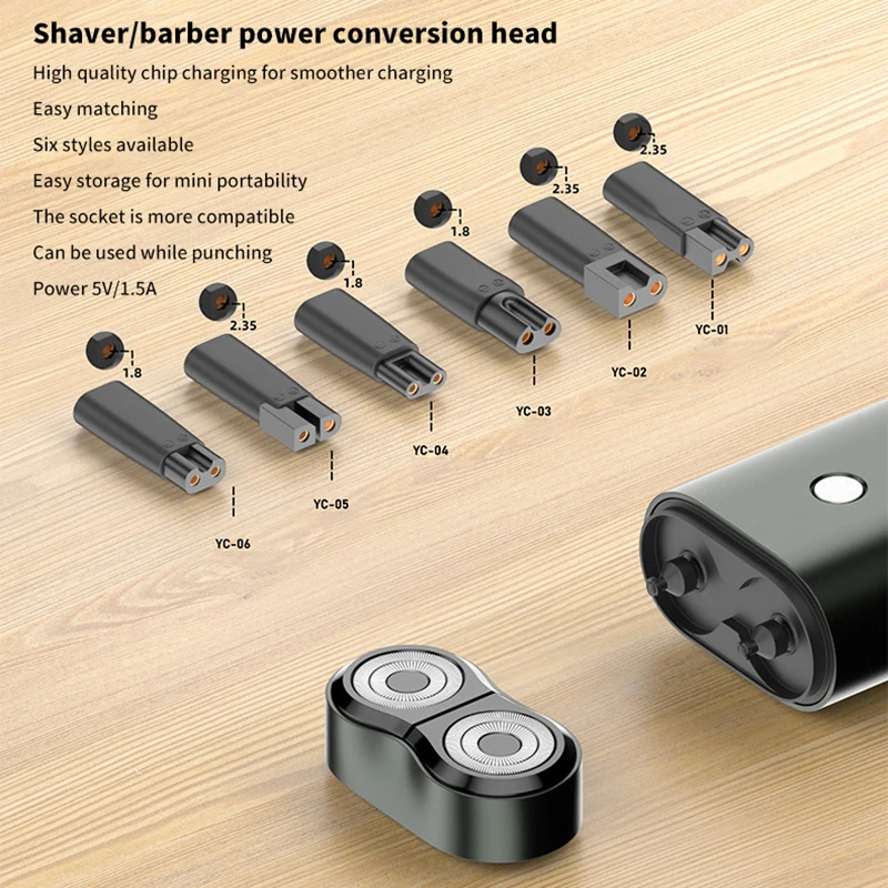 Type-C Charger Adapter for Electric Hair Clipper Beard Trimmers Shavers Beauty Instruments charger adapter battery charger power supply adapter fast charger battery charger adapter