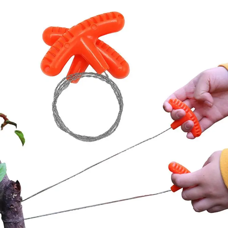 

Hand Cable Wire Saw Pocket Chainsaw String Rope Saw Backpacking Gear Sturdy Pipe Cutting Tool Multifunctional Survival Wire Saw