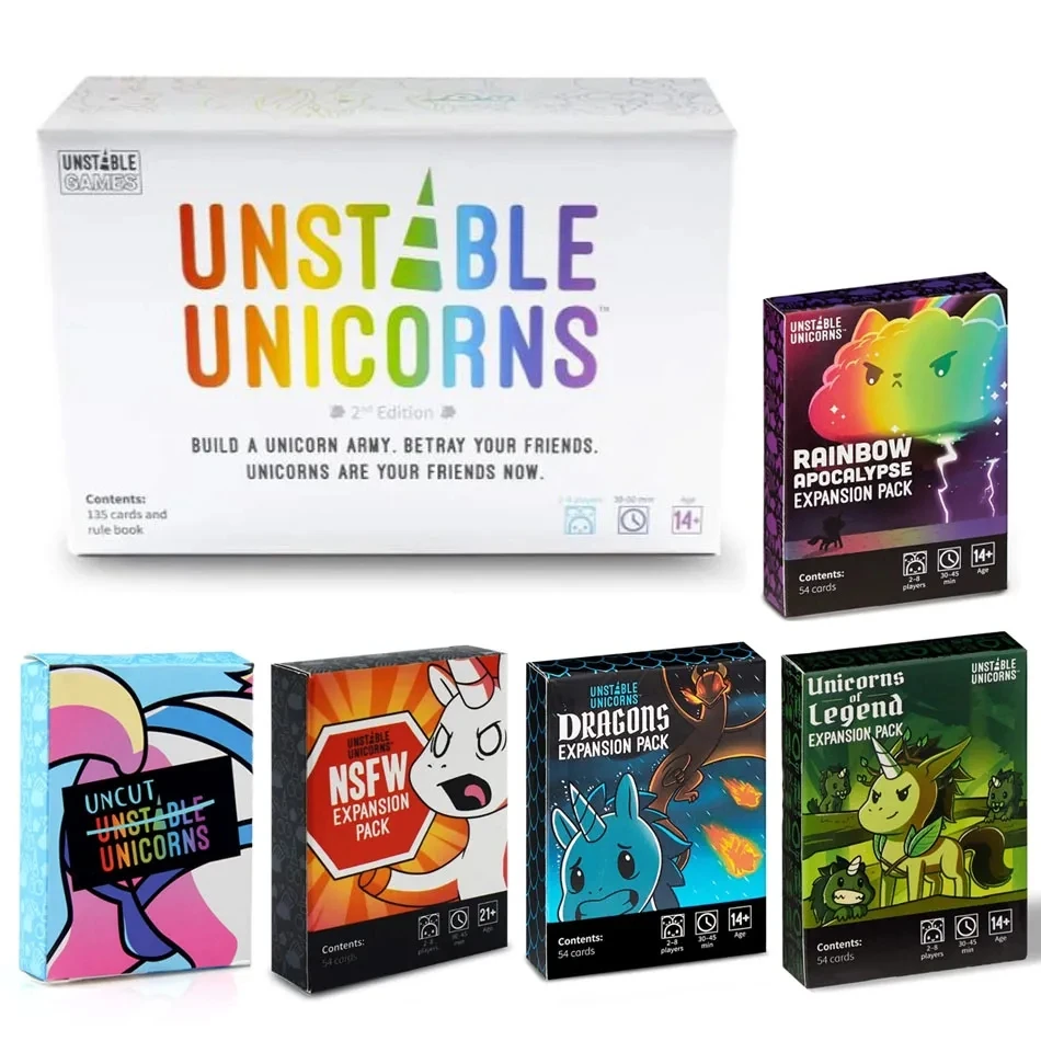 Unstable Unicorns - Gioco Di Carte In Versione Francese | Unicorni Magici E Distruzione | Asmodee