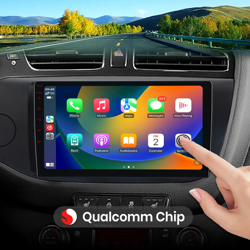 Qualcomm-Chip 8-Kern für KIA CEED JD Cee'd 2012–2018, kabelloses CarPlay für Apple Android Auto, Autoradio, GPS, IPS, RDS, FM, WiFi, BT, 4G