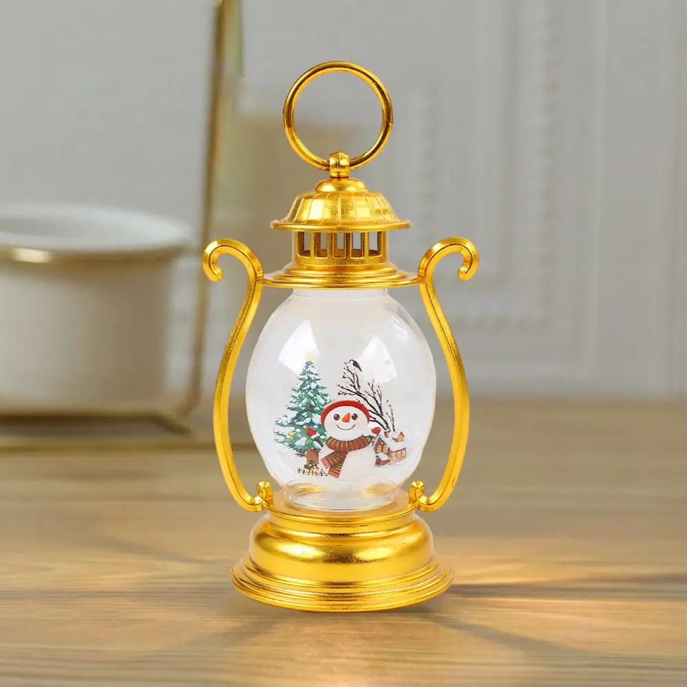 

Battery Operated Christmas Lantern Christmas Party Lantern Vintage Christmas Lantern Santa Claus Snowmen Battery Operated Night