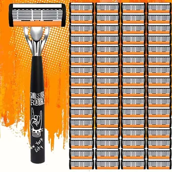 Classic razor, comfortable handle, stainless steel blade, safe and painless. A must-have shaving tool for men