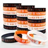 Ball Sports Theme Rubber Wristband Football Basketball Rugby Baseball Softball Volleyball Hockey Silicone Bracelet Party Suppli