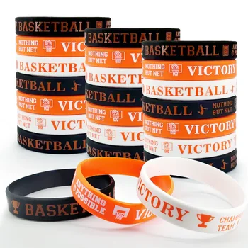 Ball Sports Theme Rubber Wristband Football Basketball Rugby Baseball Softball Volleyball Hockey Silicone Bracelet Party Suppli