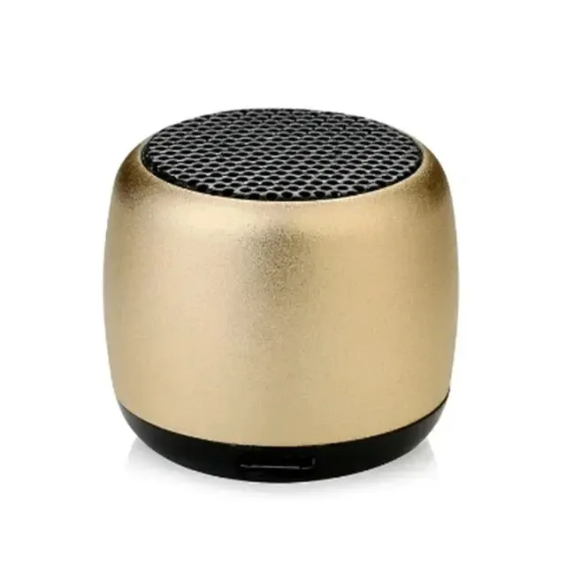 Portable Metal Bluetooth Speaker – Compact Wireless Outdoor Loudspeaker with USB and Subwoofer for Rich Audio Experience