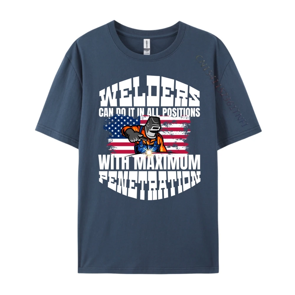 Welders Fabrication Steel Mig Arc Latest Male T Shirts Crewneck Short Sleeve 100% Cotton Tees Outdoor T Shirt  Welders Fabrication Steel Mig Arc Tig Welding Metal Workers 6160 navy