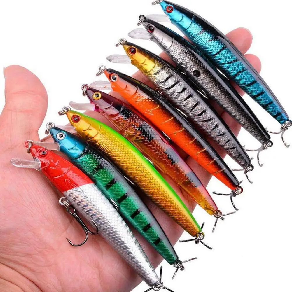 43Pcs Fishing Lures Kit Minnow Hard Baits Crankbait Swimbait