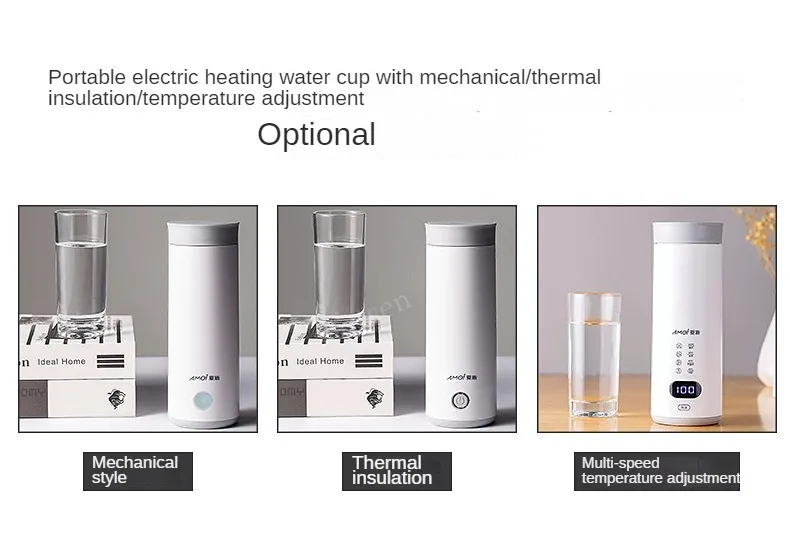 Description Picture 2 of itemPortable Electric Kettle Thermal Cup Coffee Travel Water Boiler Temperature Control Smart Water Kettle Thermos