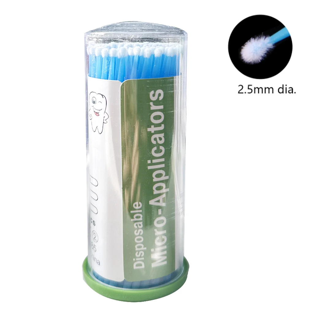 PIORPOY 100Pcs Dental Micro Brush Bottle Dental Disposable Micro Brushes