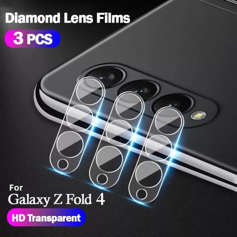 3Pcs Tempered Glass For Samsung Galaxy Z Fold 4 5G Camera Lens Protector Fold4 Protective Film For Samsung Z Fold 4 Fold4 2022