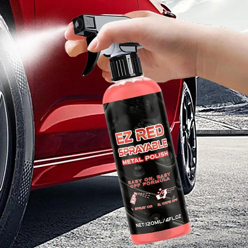Wheel Cleaner Tire And Rim Cleaner Brake Dust Remover 120ml Protectant Stain Remover And Polisher For Trucks SUVs Motorcycles