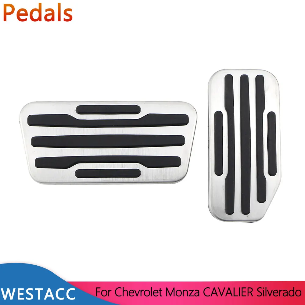 For Chevrolet Monza Silverado Cavalier AT Pedals Accelerator Gas Brake Clutch Pedal Cover Pad Accessories