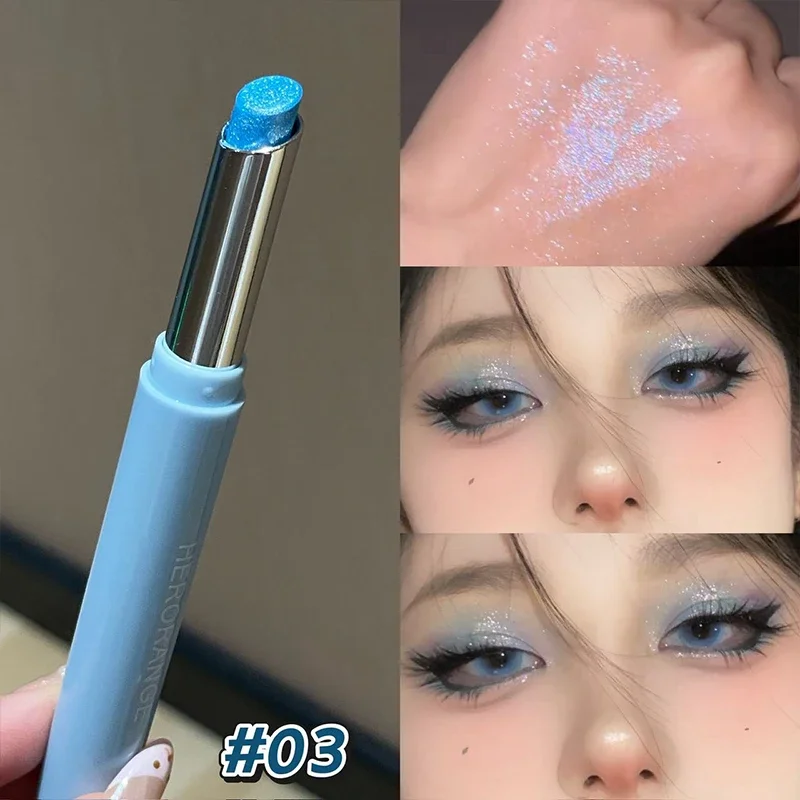 Pearlescent Eyeshadow Stick Waterproof Long Lasting Highlighter Pen_voghion.com