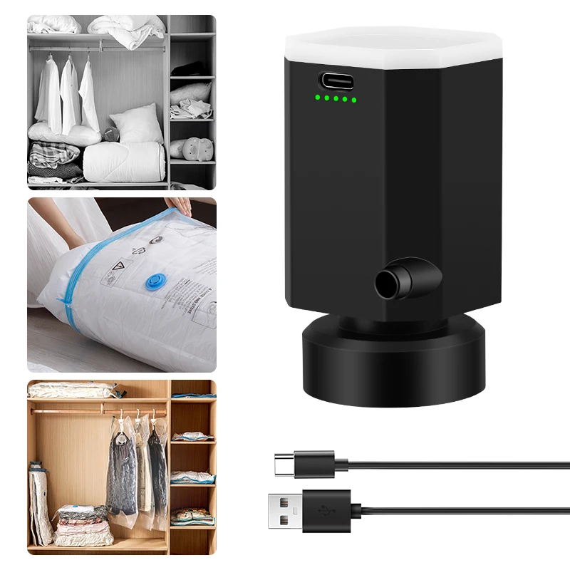 Pompa elettrica per aria per sacchetti sottovuoto, pompa elettrica per vuoto da 25 W per sacchetti sottovuoto, pompa elettrica per vuoto a compression | Leroy Merlin