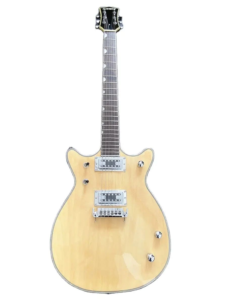 High quality wood color jazz guitar fixed bridge maple xylophone body