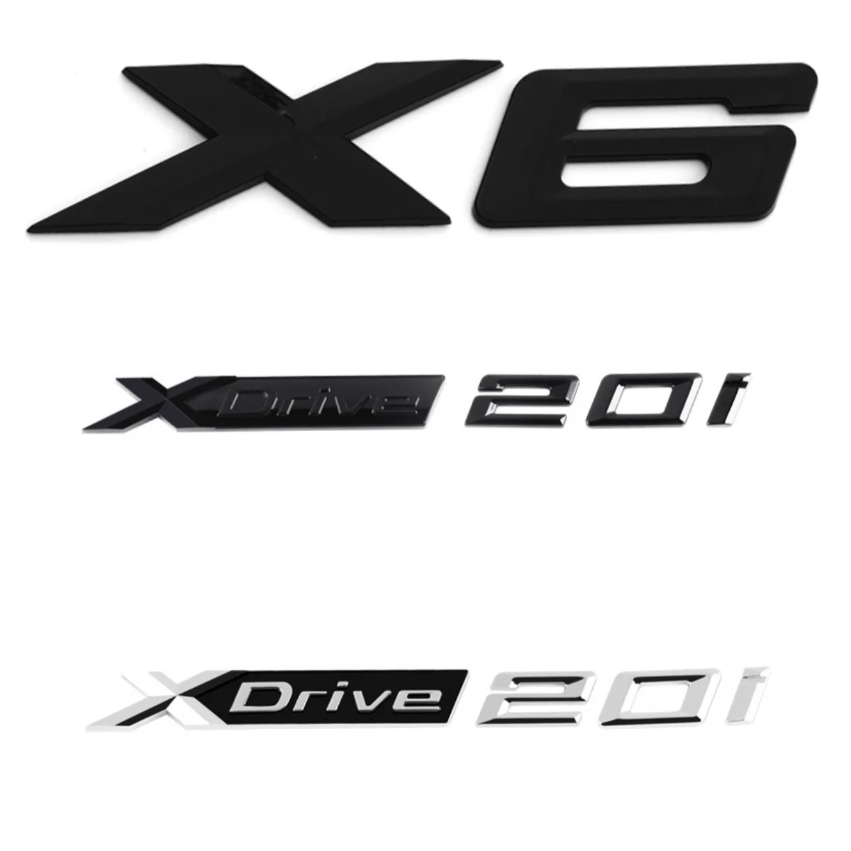 

for BMW X6 Car Fender Emblem Badge Trunk Sticker XDrive28i XDrive30i XDrive35i XDrive40i XDrive48i XDrive50i XDrive30d