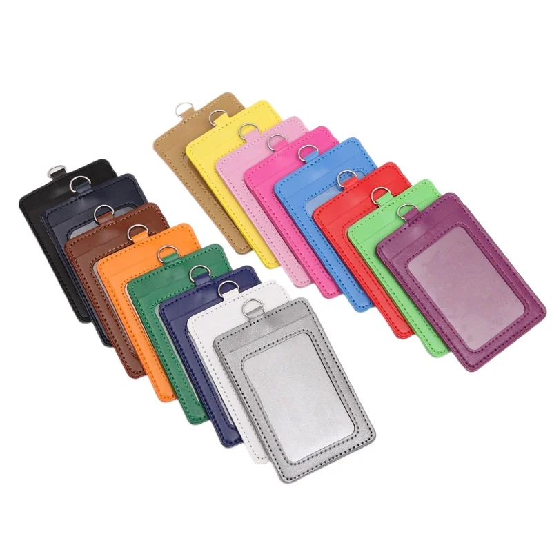 ID Tag Working Permit Case Pass Work Holder Sleeve for Staff Employee's Card Case Name Badge Holder Lanyard Neck Strap card holder card sleeve card sleeves id card case id card holder