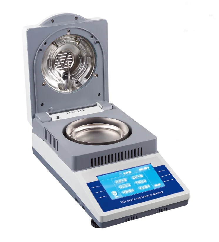 

110g 1mg Touch Screen digital display lab grain halogen moisture analyzer
