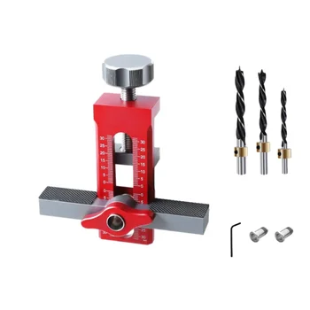 2-in-1 Cabinet Door Installation Locator Aluminium Multifunctional  Door Door Panel Mounting Rebounding Device Drilling Locator