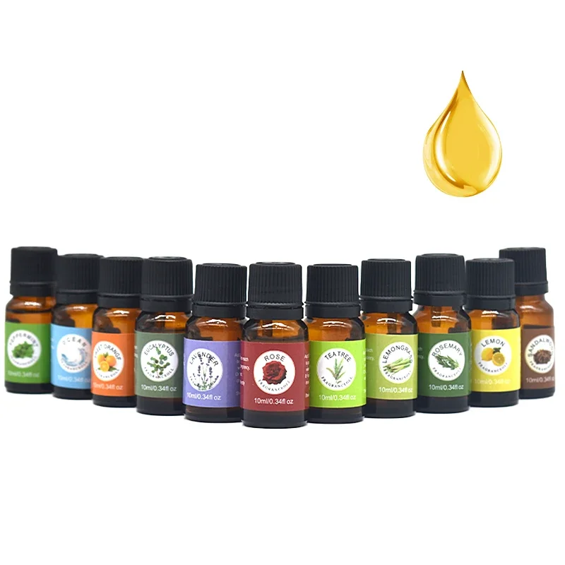 10ml Fragrance Oil for Aroma Perfume Soap Diffuser Aroma Essential Oil Rose Mint Sandalwood Making Candle DIY Air Fresh Lavender