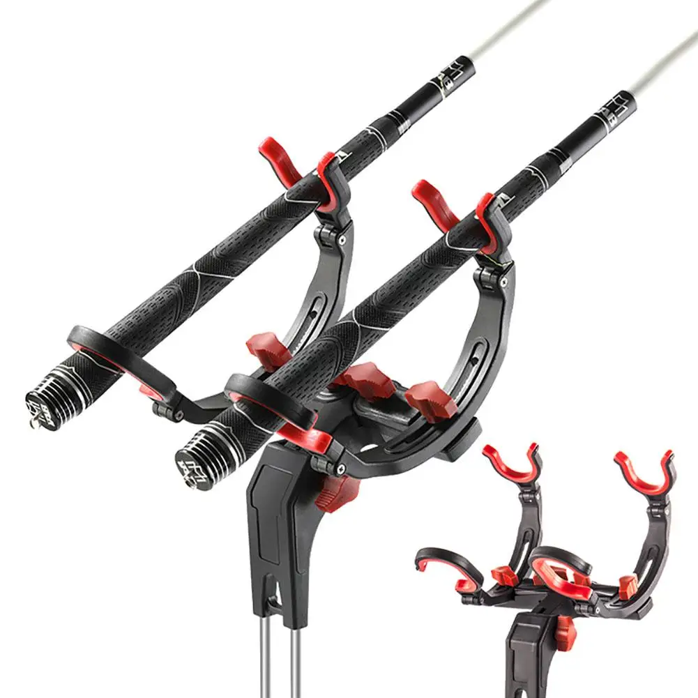 Fishing Rod Holders for Bank Fishing，Automatic Locking Bank Fishing Rod  Holders，360 Degree Adjustable Fishing Pole Stand ，2 Pack Upgraded Fishing  Pole