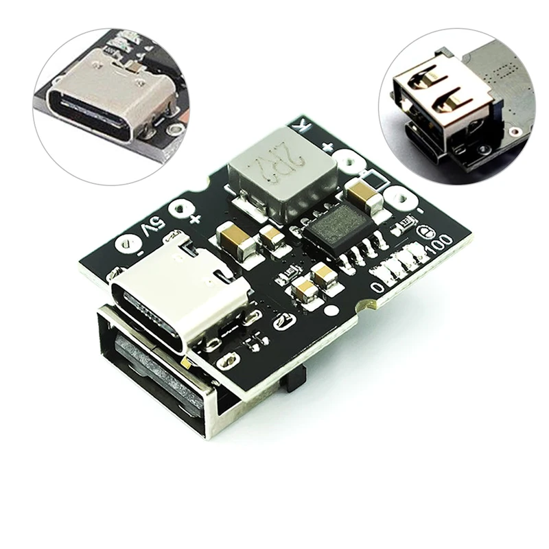 Type-C USB 5V 2A Boost Converter Step-Up Power Module Lithium Battery Charging Protection Board LED Display USB For DIY Charger lithium battery adapter for 14 4 19 2v lion dual usb converter led work light using 3 high brightness led lamp beads brand new