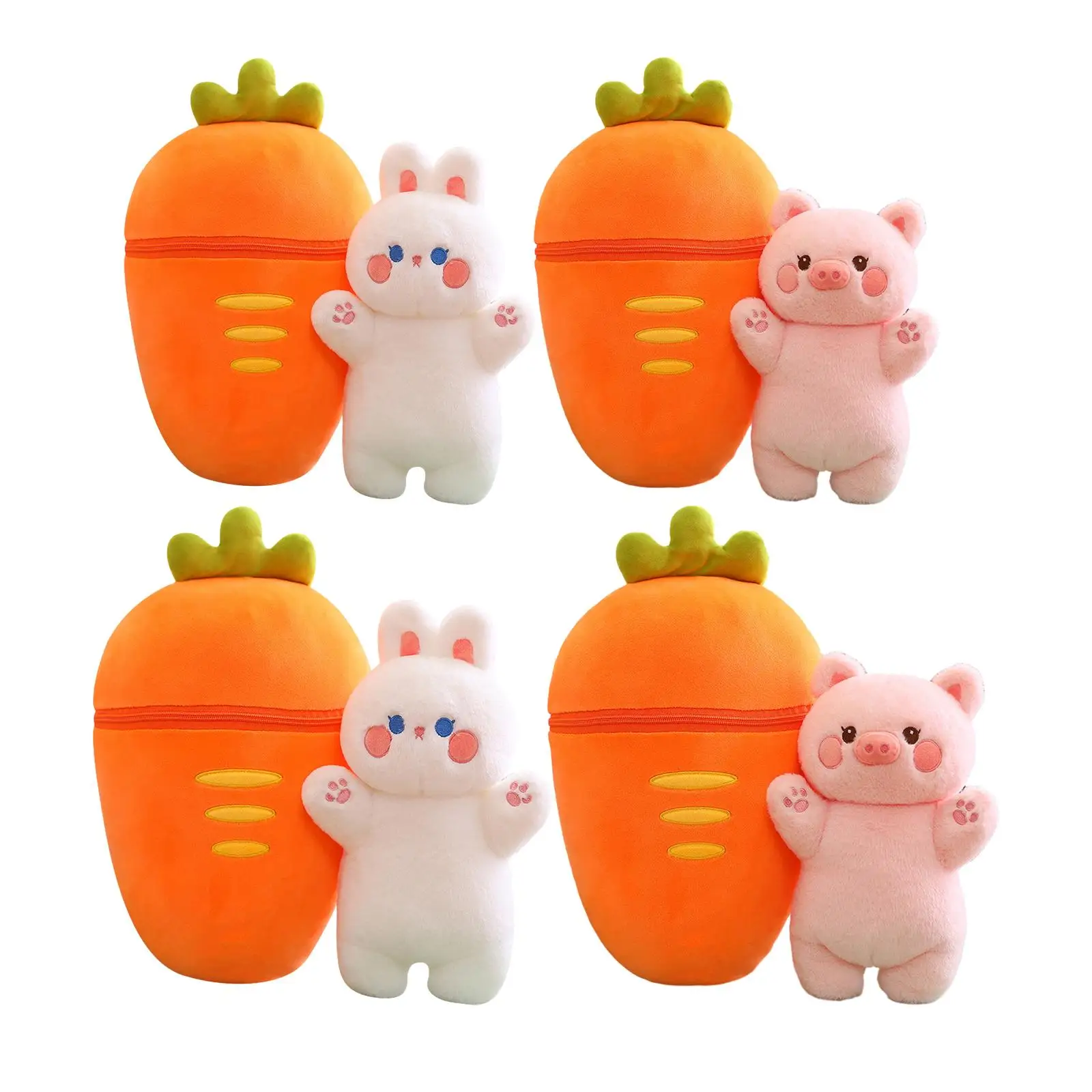 

Carrot Plush Pillow Throw Pillow Cuddle Hide and Seek Plush Pillow Cute Carrot Plush Doll Adults Children Kids Boys Girls