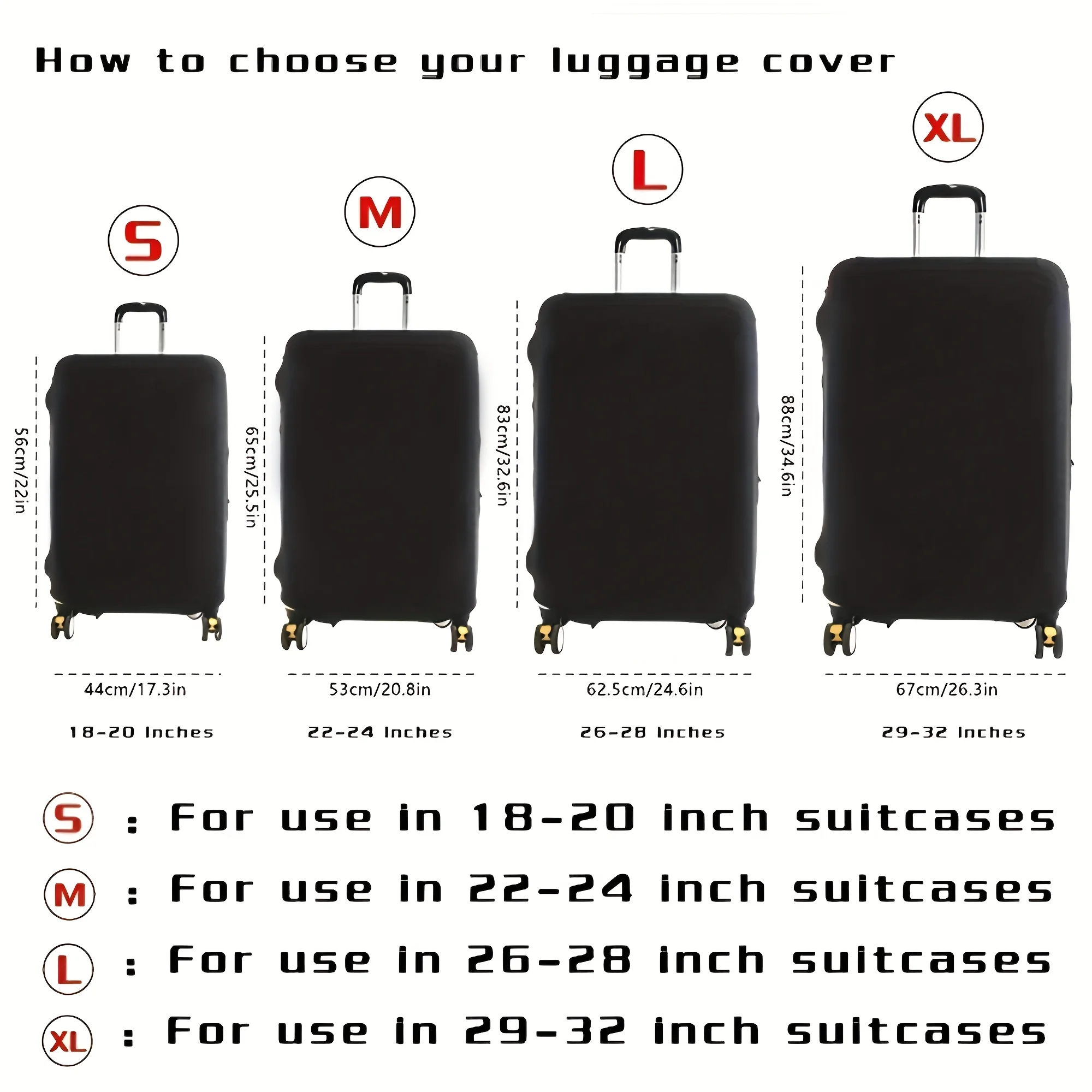 Durable Elastic Luggage Protector - Dustproof & Anti-Scratch Cover