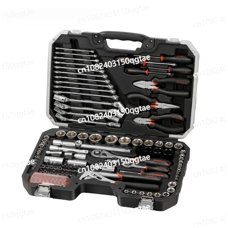 

Tools Set Toolbox Professional Auto 124pcs 1/2"& 1/4" Dr.socket Tool Set BT124