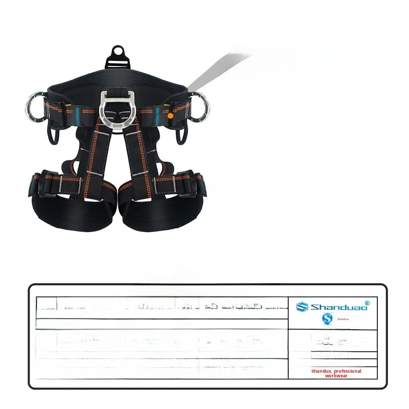 Outdoor High-altitude Work Safety Belt Half-body Escape Equipment Mountain Climbing Rope Descending Insurance Belt Rescue Equ... - 4
