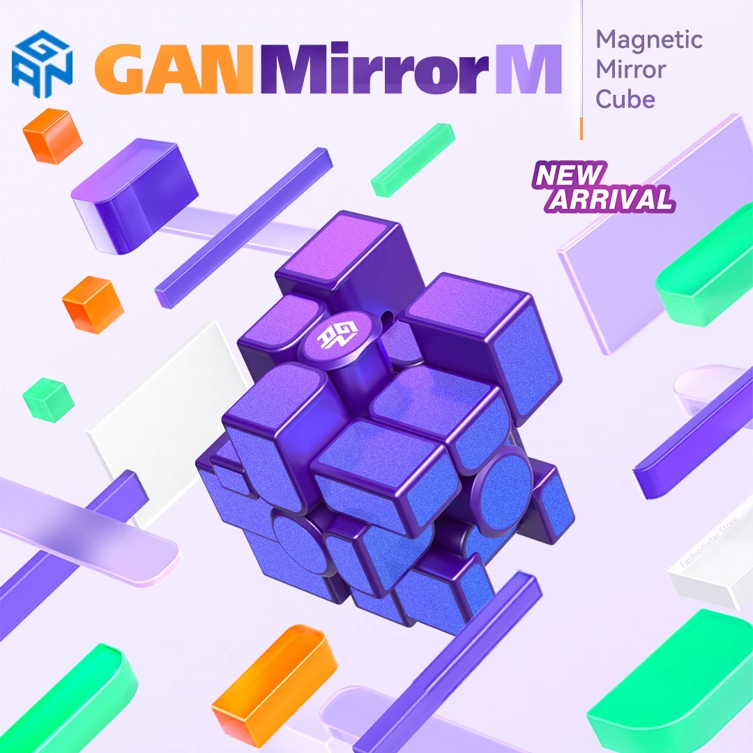 Gan Mirror M Uv Cube 3 X3 Magnetic Magic Speed Cube Professional Cast Coated Gan 3X3 Mirror Cube Fidget Toys Cubo Magico Puzzle