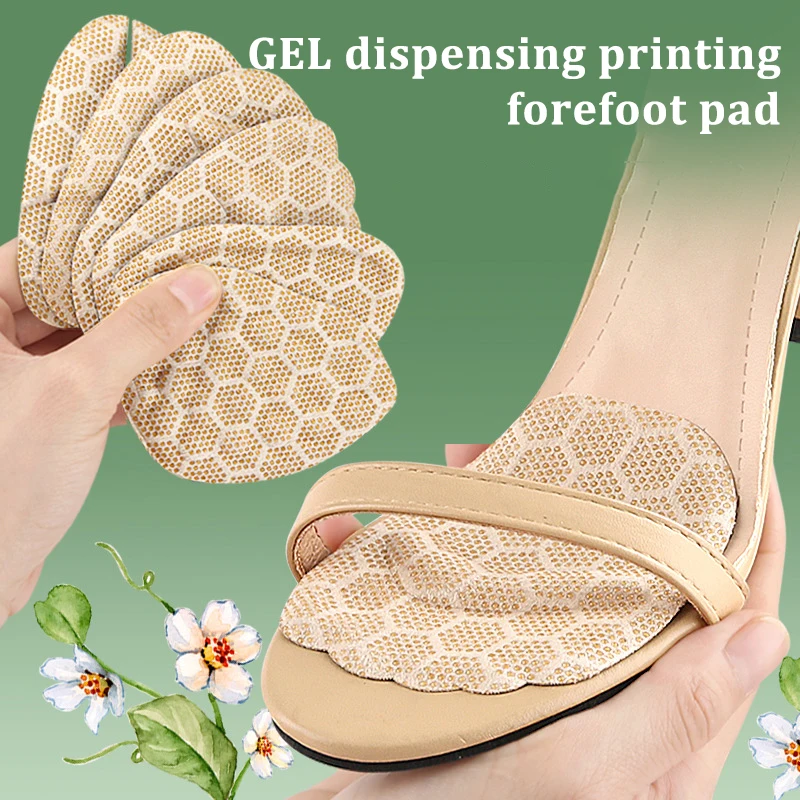 

1Pair GEL Self-adhesive Half Insoles Non-slip Foot Heel Pad Sports Shoe Heels Sticker Pain Relief Protector Heel Cushion