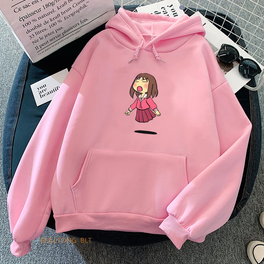 

Ayumu Kasuga Osaka Hoodies Streetwear WOMEN Cartoon Korean Style Long Sleeve Sweatshirt Autumn/Winter Printing Regular Fit Soft