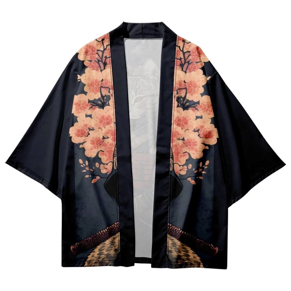 Japanese Kimono Japanese Kimono Cardigan Japanese Kimono Shirt Japanese Kimono Yukata Samurai Kimono Man Cat Print Shirt Clothing Harajuku Cardigan For Men Women