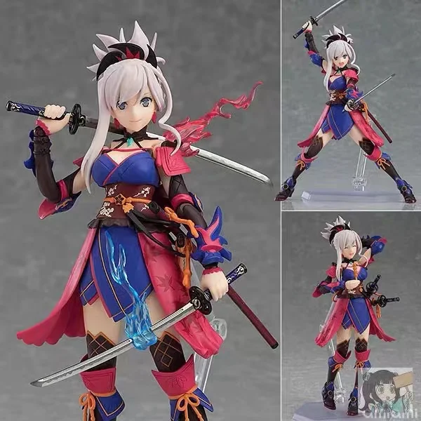 

100% Original:Fate/Grand Order Saber Miyamoto Musashi figma 437 PVC Action Figure Anime Figure Model Toy Figure Collection Doll