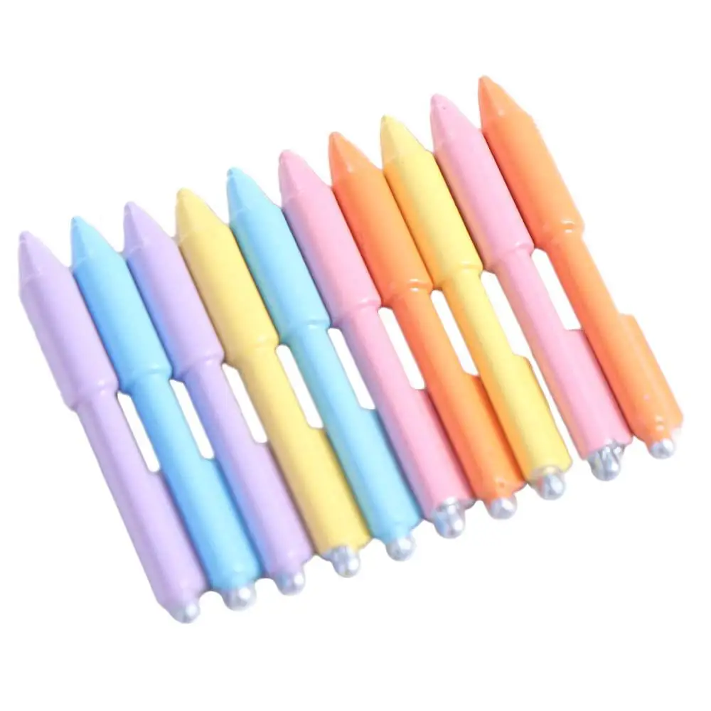 10pcs Study Scene Dollhouse Miniature Ballpoint Pen Simulation OB11 Prop Dollhouse Mini Pen Model DIY Craft Doll Learning