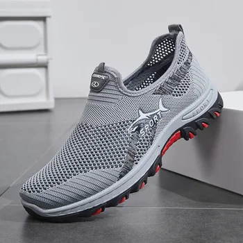 2025 Breathable Hiking Shoes Men Air Mesh Casual Sneakers For Outdoor Lightweight Casual Shoes Men New Fashion Walking Shoes 1