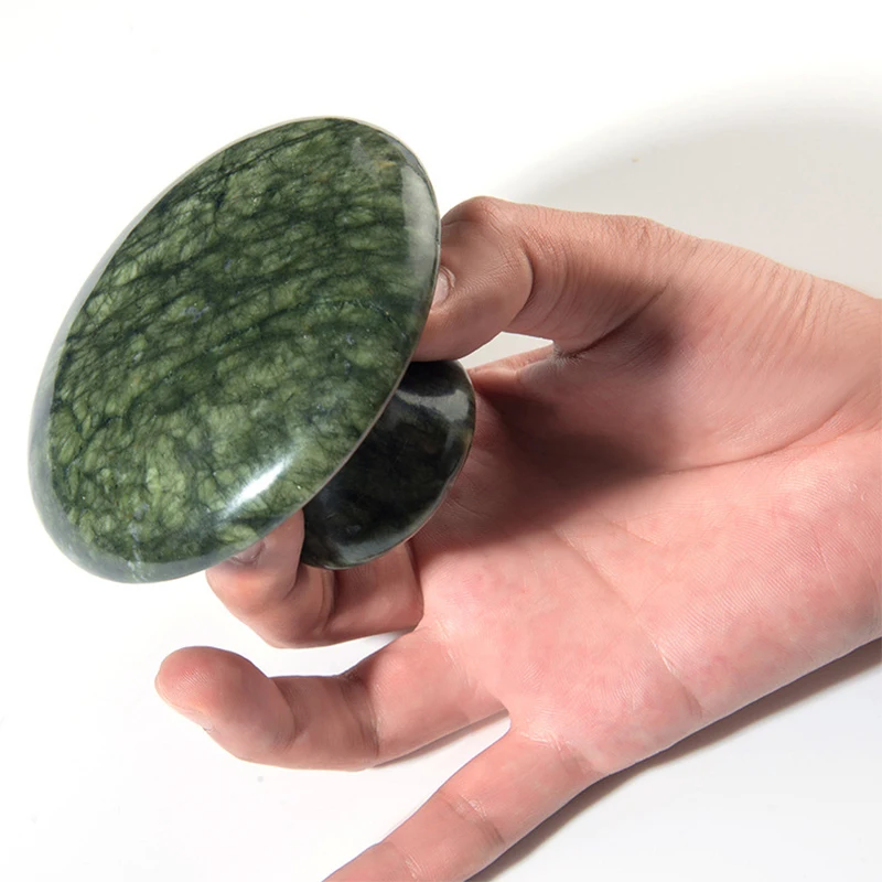 Natural Xiuyu Jade Large Mushroom Shaped Massager Jade Scraping Beauty Gouache Scraper Beauty Gua Sha Massage Tool 4