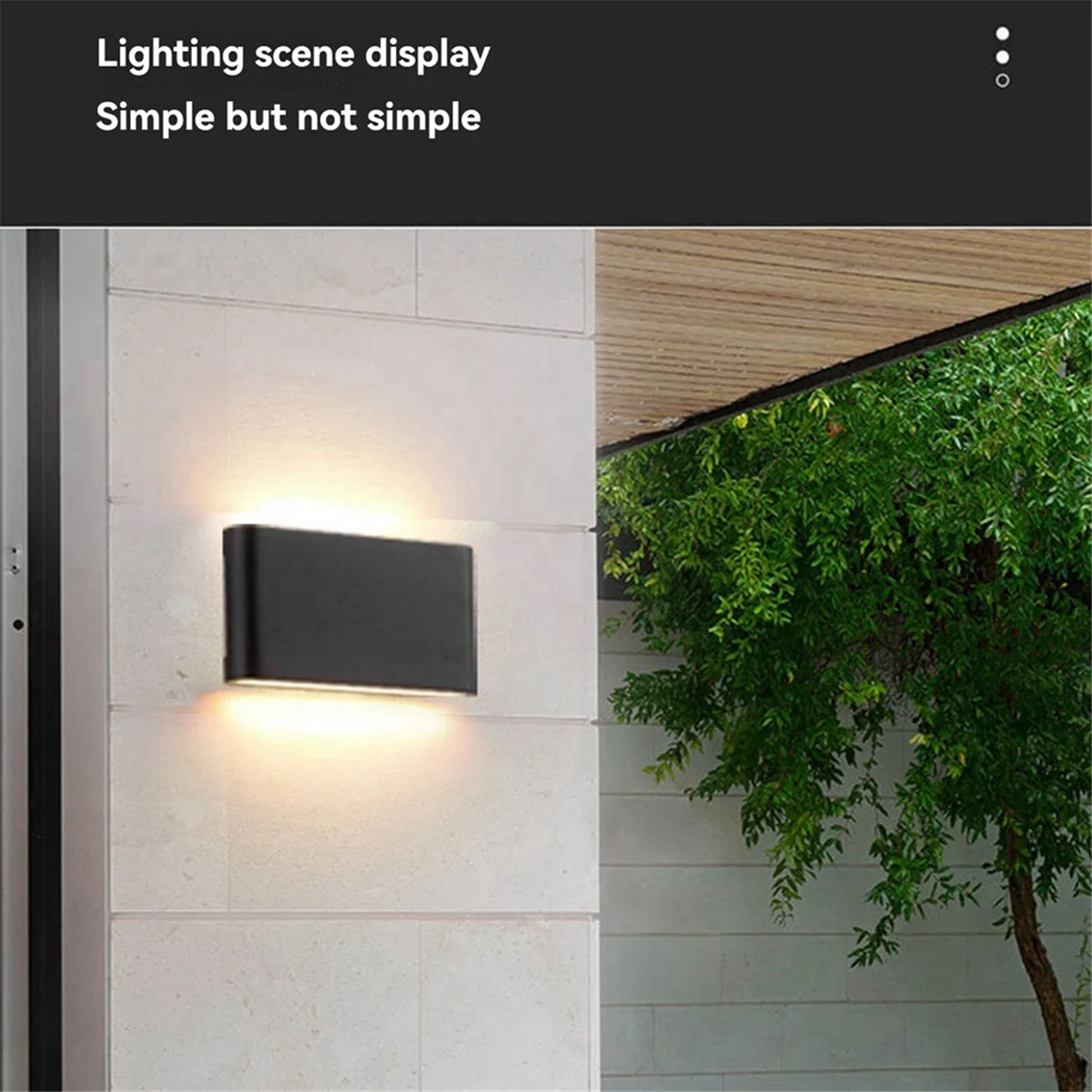 BAAU LED Outdoor Waterproof Wall Light Patio Porch Garden Light Aisle Decorative Double End Illuminated Wall