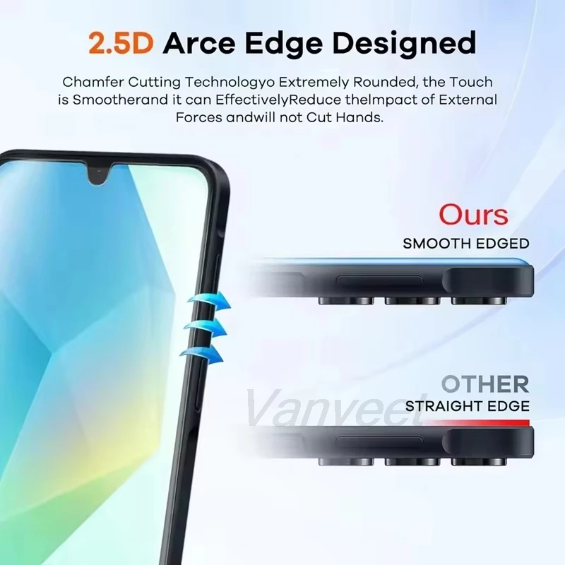 HD Tempered Glass Screen Protector - Anti-Scratch, Full Cover, 1-4 Pack