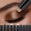 Shimmer Brown Double Head Eyeshadow Stick Colorful High Waterproof Cream Eyes Shadow Pencil Long Lasting Makeup Cosmetic