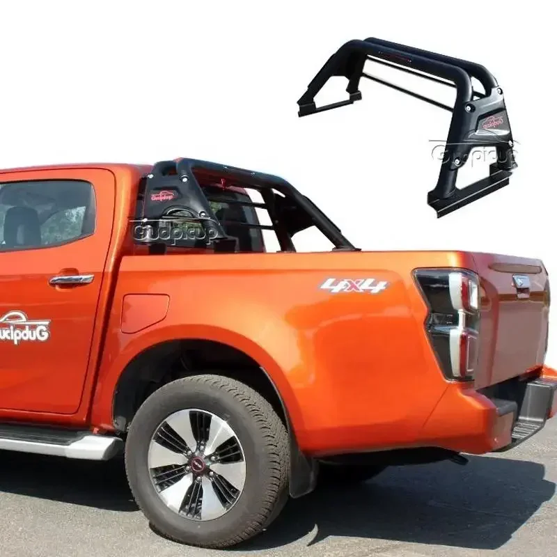 black universal 4X4 roll bar for car accessories.